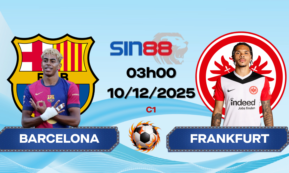 Soi kèo bóng đá Barcelona - Eintracht Frankfurt 03h00 ngày 10/12/2025 - Champions League