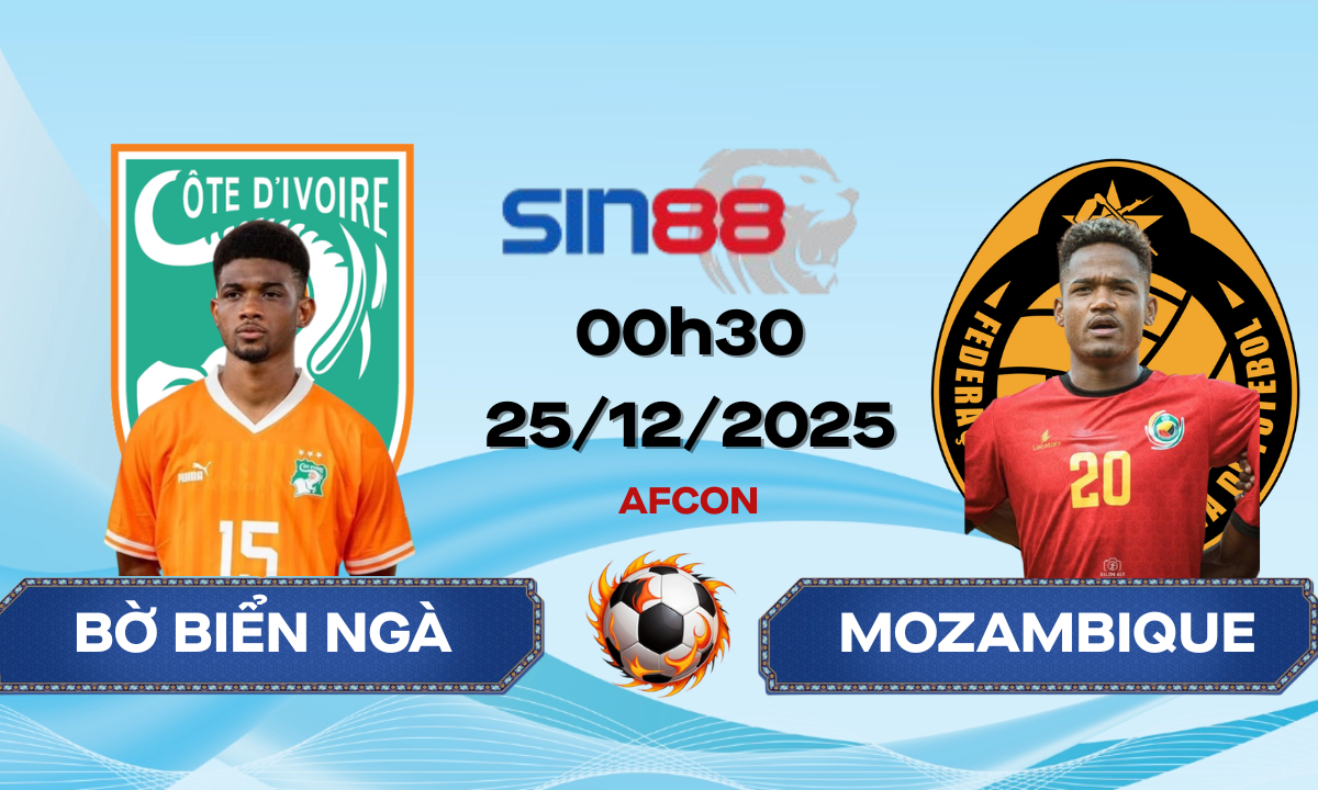 Soi kèo bóng đá Bờ Biển Ngà – Mozambique 00h30 ngày 25/12/2025 – AFCON