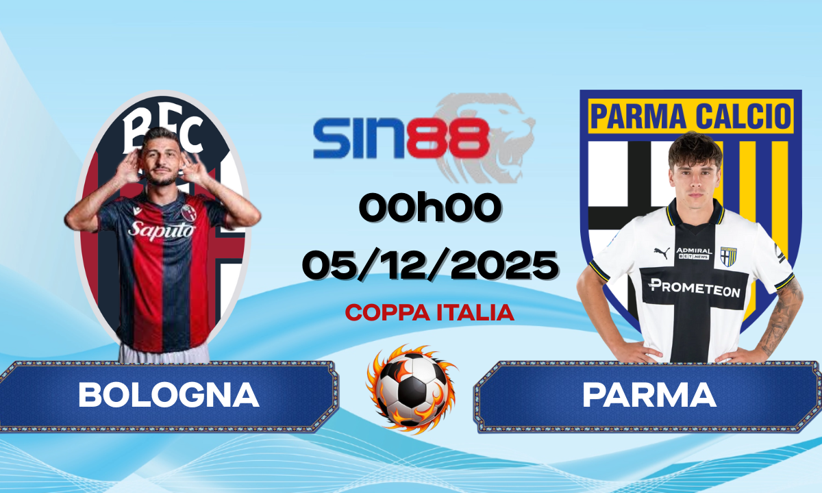 Soi kèo bóng đá Bologna – Parma 00h00 ngày 05/12/2025 – Coppa Italia