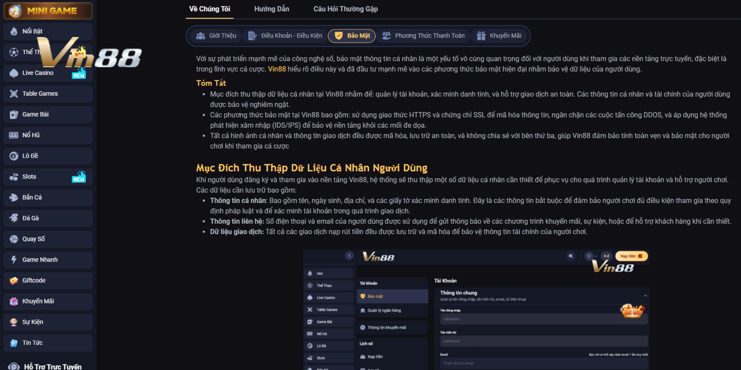 Các mục tiêu khi quản lý dữ liệu thành viên