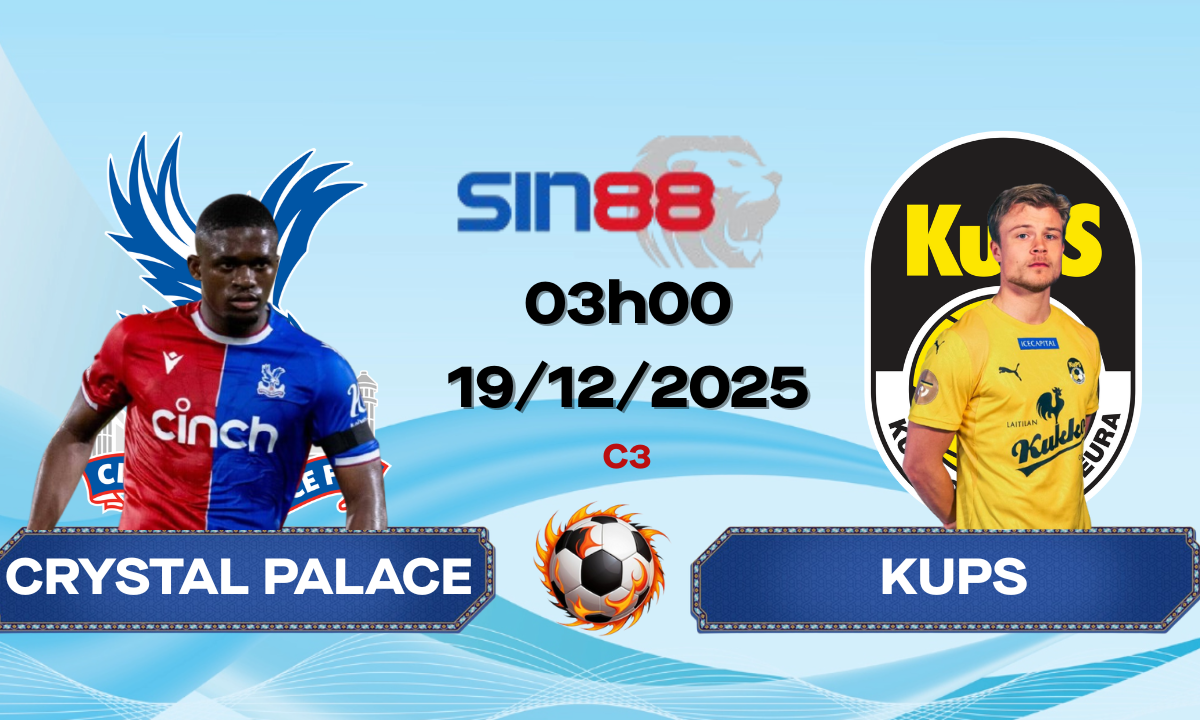 Soi kèo bóng đá Crystal Palace – KuPS 03h00 ngày 19/12/2025 – Conference League