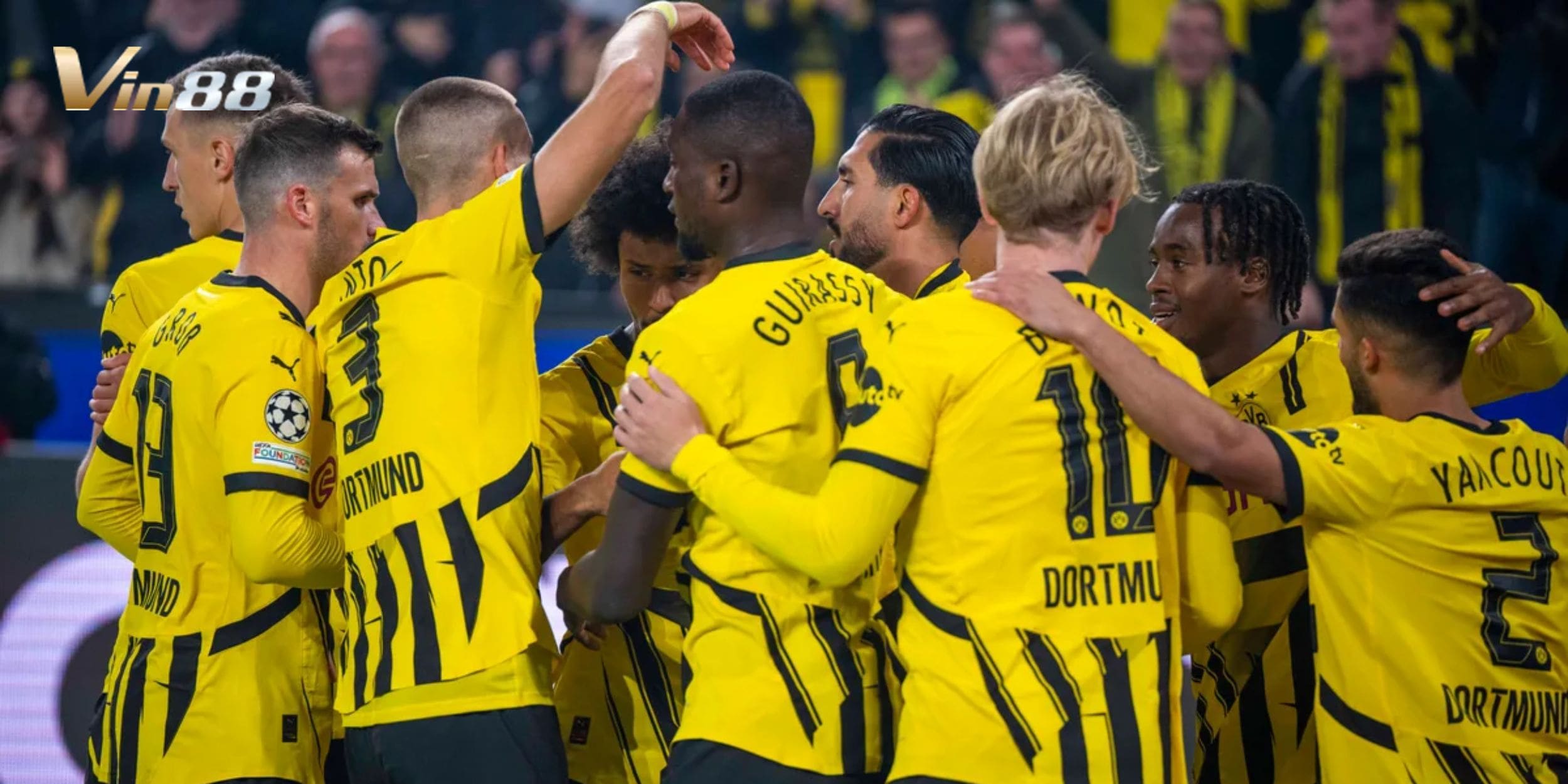 Borussia Dortmund nổi bật khả năng chuyền xuyên tuyến hiệu quả
