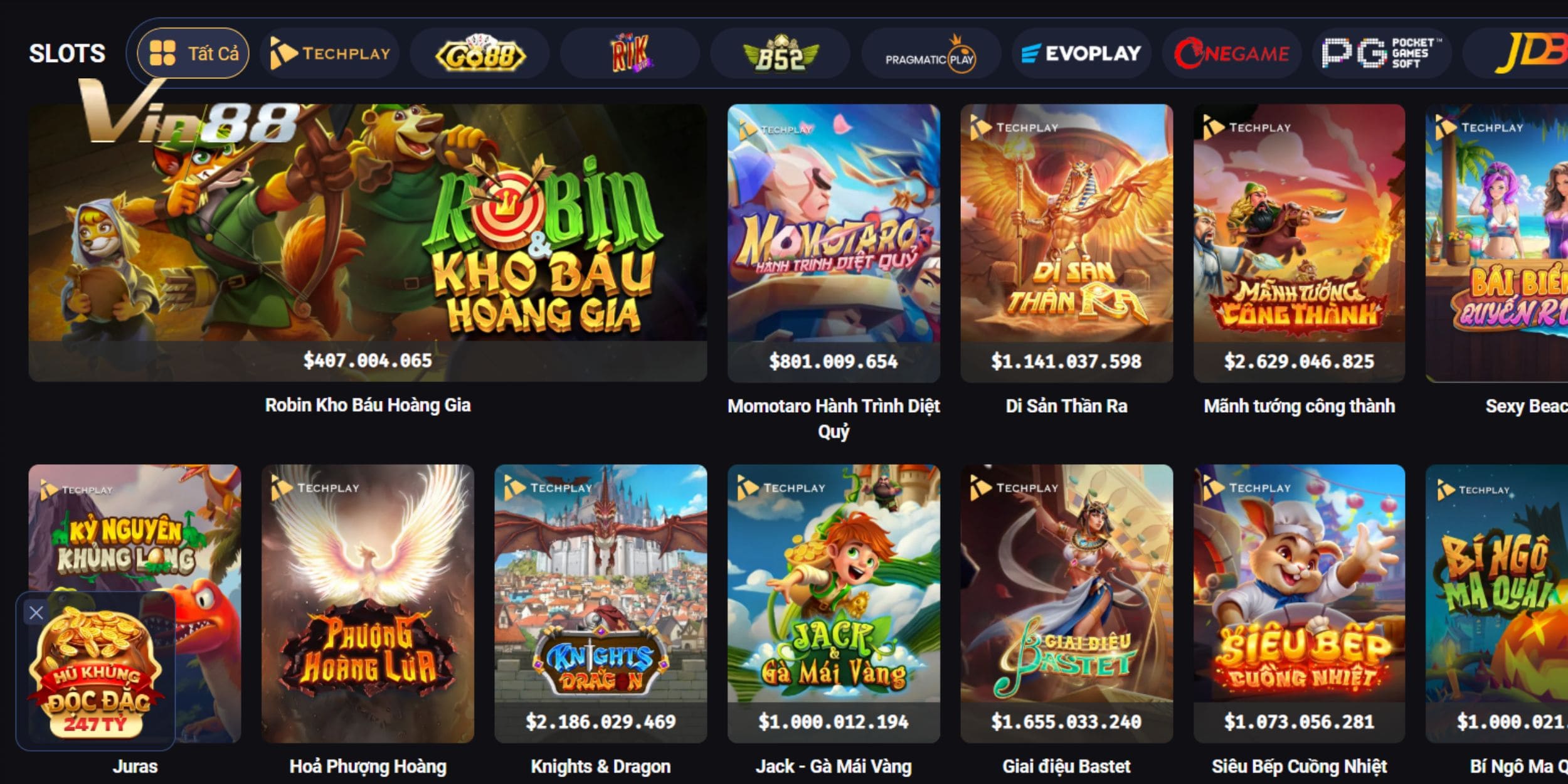 Khung giờ chơi dễ thắng tại Vin88 - Giai đoạn bùng nổ jackpot
