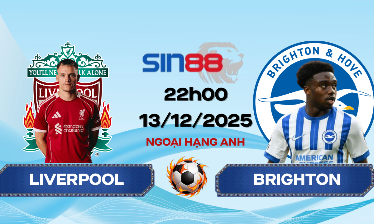 Soi kèo bóng đá Liverpool - Brighton 22h00 ngày 13/12/2025 - Ngoại hạng Anh