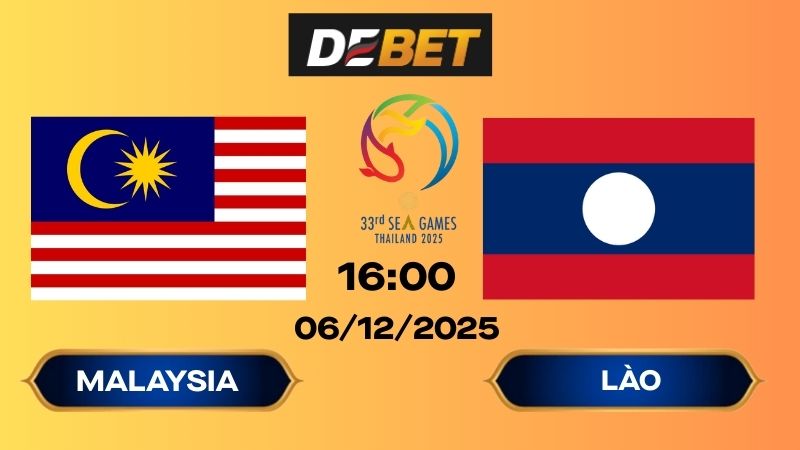 Soi kèo Malaysia vs Lào 16h00 06/12/2025 – Sea Games 33