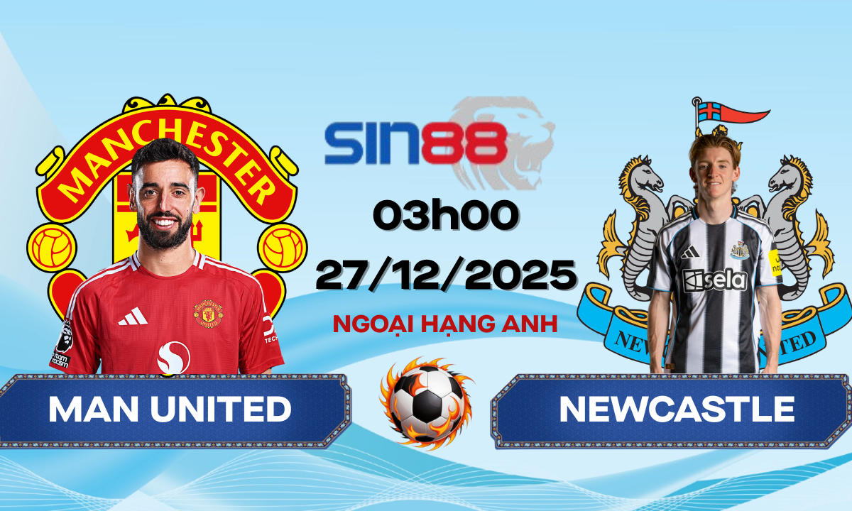 Soi kèo bóng đá Manchester United – Newcastle 03h00 ngày 27/12/2025 – Ngoại hạng Anh