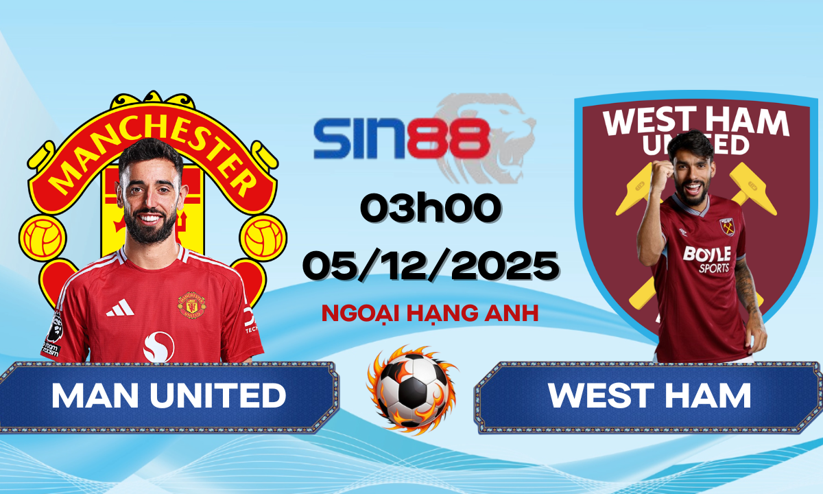 Soi kèo bóng đá Manchester United – West Ham 03h00 ngày 05/12/2025 – Ngoại hạng Anh