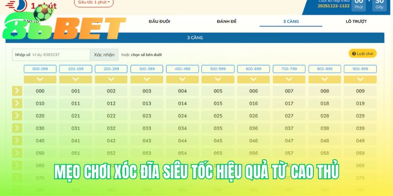 Mẹo chơi xóc đĩa siêu tốc hiệu quả gồm quản lý vốn và soi cầu