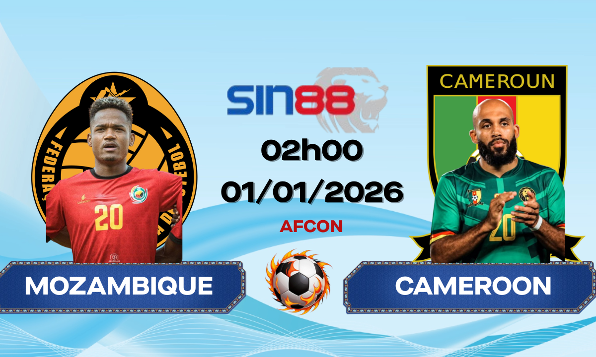 Soi kèo bóng đá Mozambique – Cameroon 02h00 ngày 01/01/2026 – AFCON