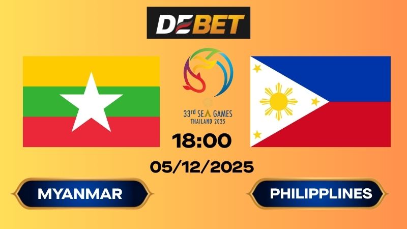 Soi kèo Myanmar vs Philippines 18h00 05/12/2025 – Sea Games 33