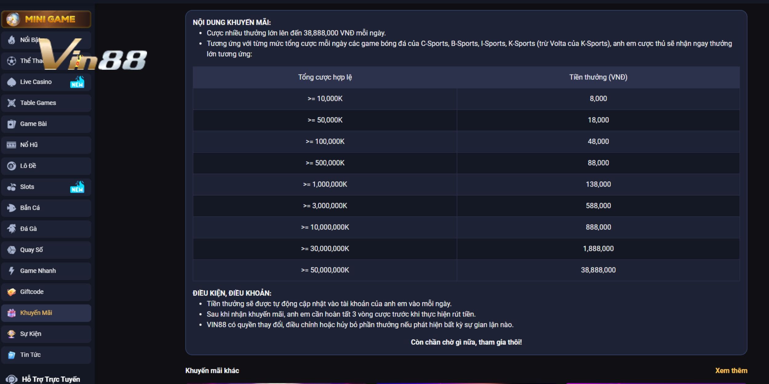 Nguyên tắc nạp rút khi nhận thưởng