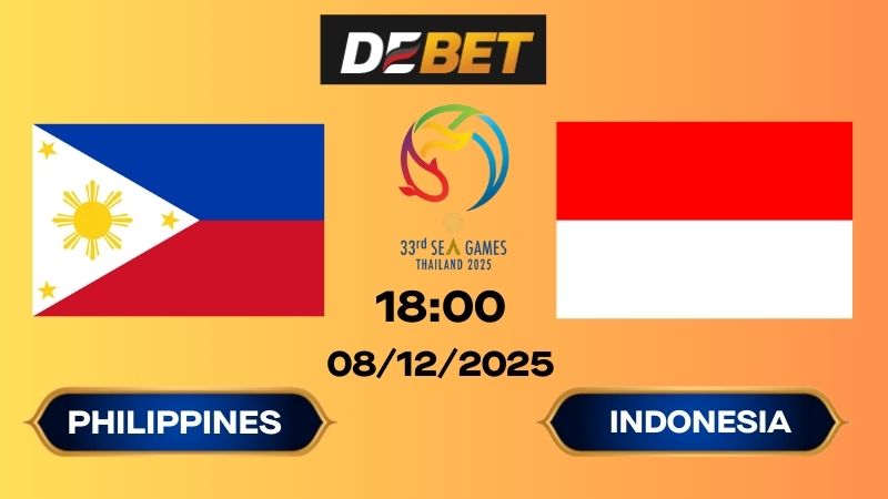 Soi kèo Philippines vs Indonesia 18h00 08/12/2025 – Sea Games 33