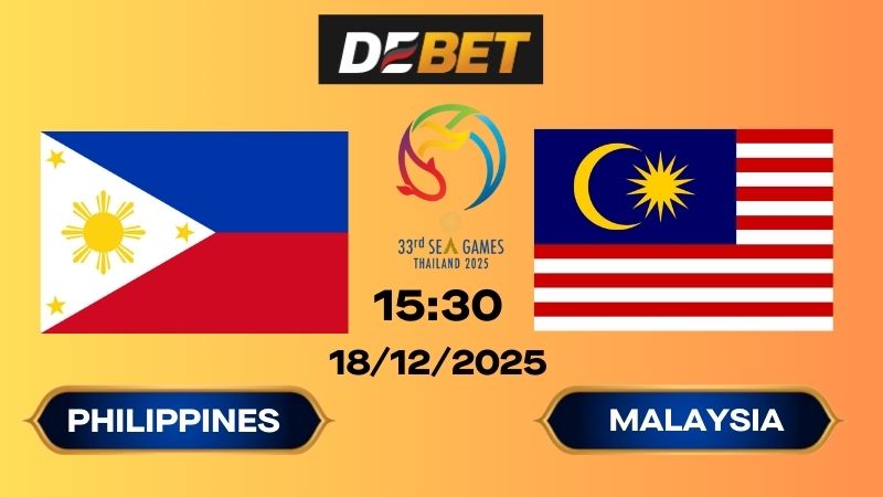 Soi kèo Philippines vs Malaysia 15h30 18/12/2025 – Sea Games 33