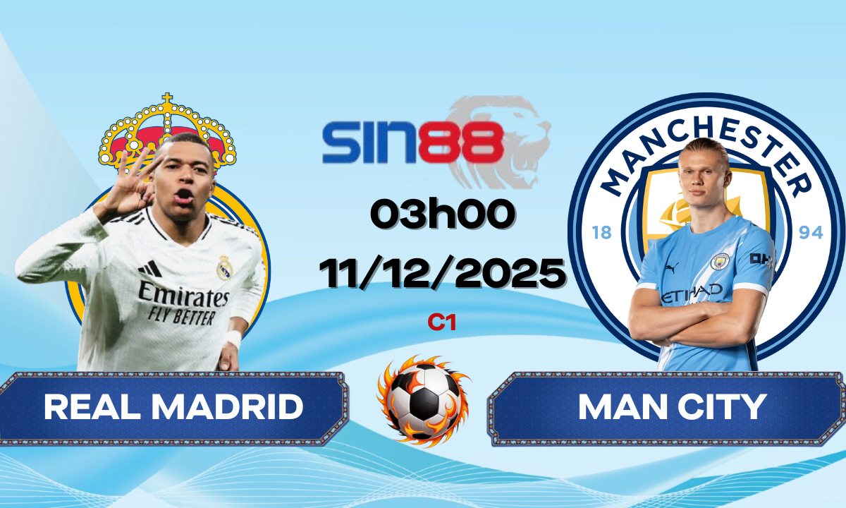 Soi kèo bóng đá Real Madrid – Manchester City 03h00 ngày 11/12/2025 – Champions League