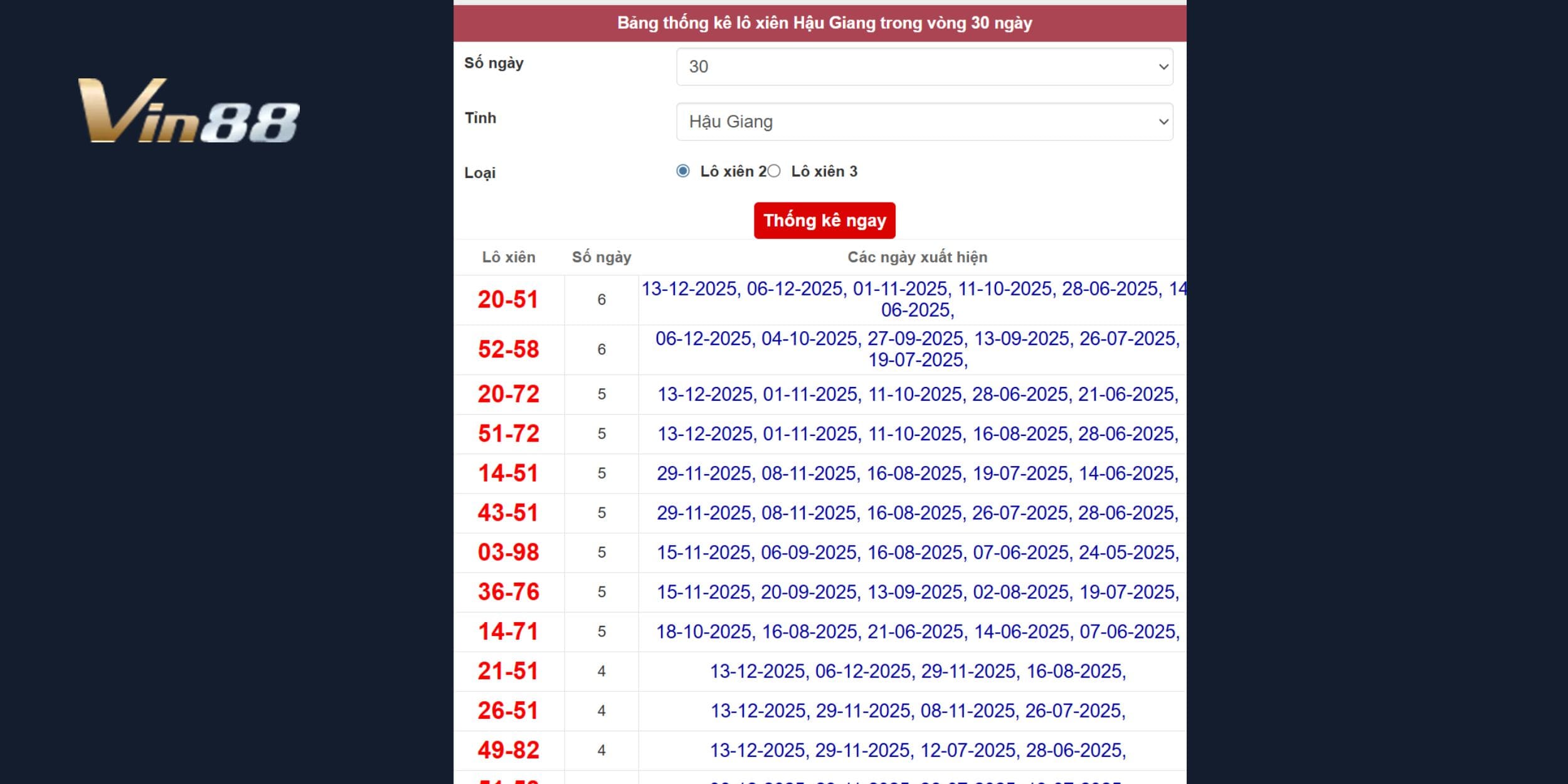 Cầu đẹp dễ nổ cho đài Hậu Giang kỳ quay 20/12/2025