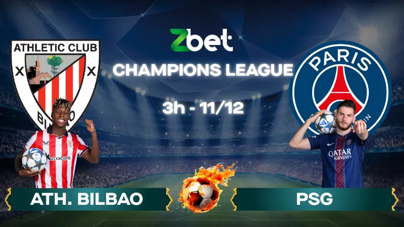 Nhận định soi kèo Ath. Bilbao vs PSG – 03h00 11/12/2025 – Champions League