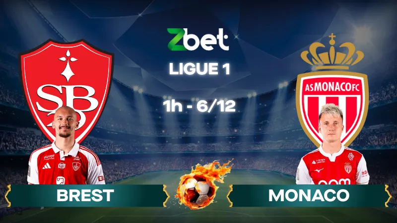 Nhận định soi kèo Brest vs Monaco – 01h00 06/12/2025 – Ligue 1