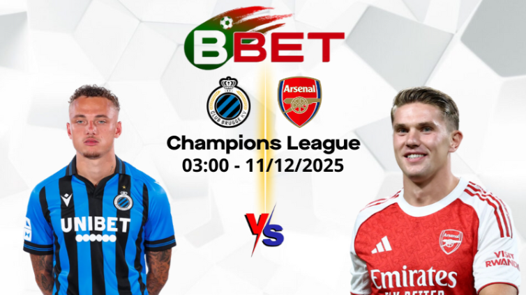 Nhận định kèo nhà cái Club Brugge vs Arsenal | 03:00 11/12/2025 - Champions League