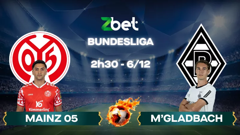Nhận định soi kèo Mainz 05 vs Monchengladbach – 02h30 06/12/2025 – Bundesliga