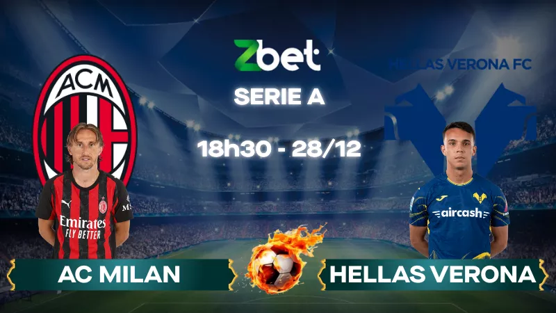 Nhận định soi kèo AC Milan vs Hellas Verona - 18h30 28/12/2025 - Serie A