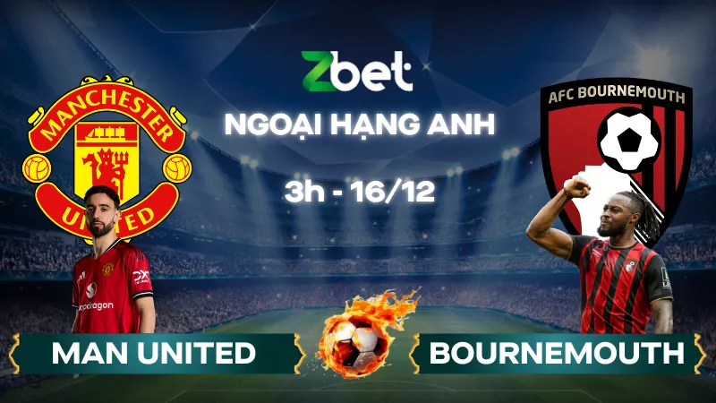 Nhận định soi kèo Man United vs Bournemouth – 03h00 16/12/2025 – Ngoại hạng Anh