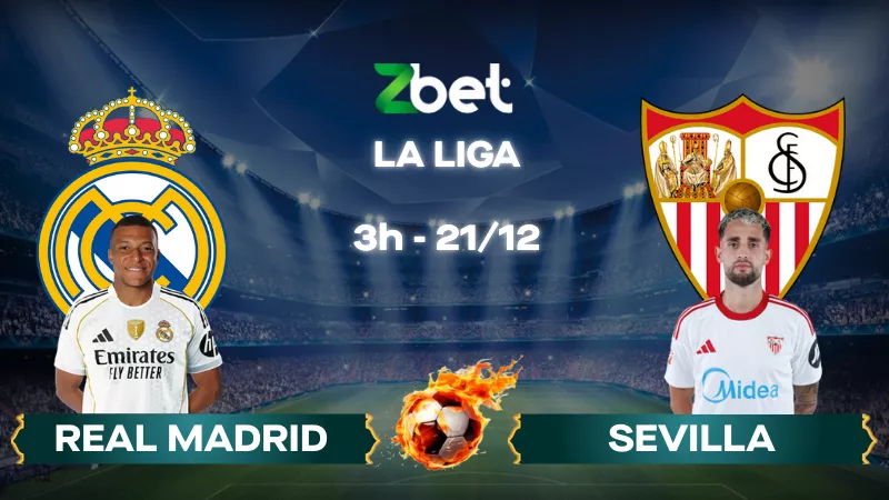 Nhận định soi kèo Real Madrid vs Sevilla – 03h00 21/12/2025 – La Liga