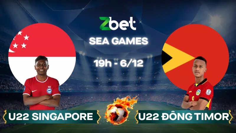 Nhận định soi kèo U22 Singapore vs U22 Đông Timor - 19h00 06/12/2025 - Sea Games