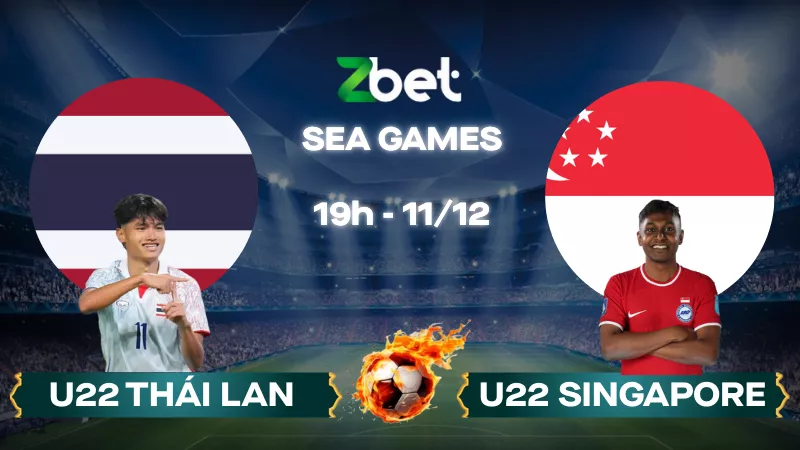 Nhận định soi kèo U22 Thái Lan vs U22 Singapore - 19h00 11/12/2025 - Sea Games