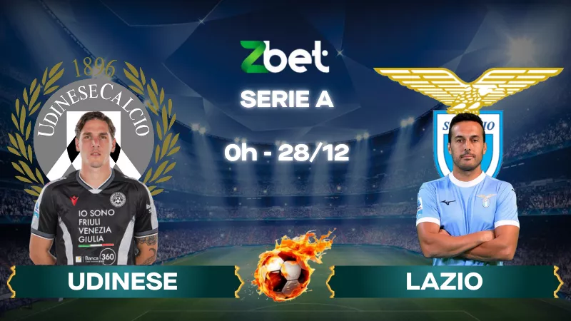 Nhận định soi kèo Udinese vs Lazio – 00h00 28/12/2025 – Serie A