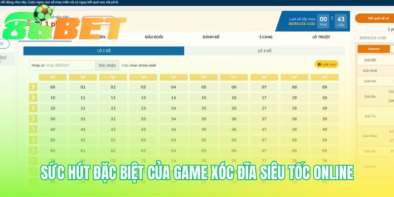 Sức hút xóc đĩa siêu tốc đến từ tốc độ và sự minh bạch