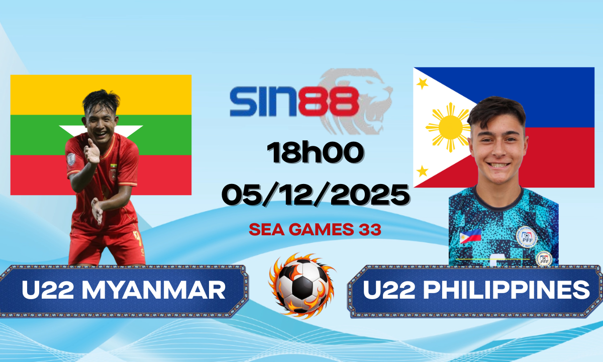 Soi kèo bóng đá U22 Myanmar - U22 Philippines 18h00 ngày 05/12/2025 - SEA Games 33