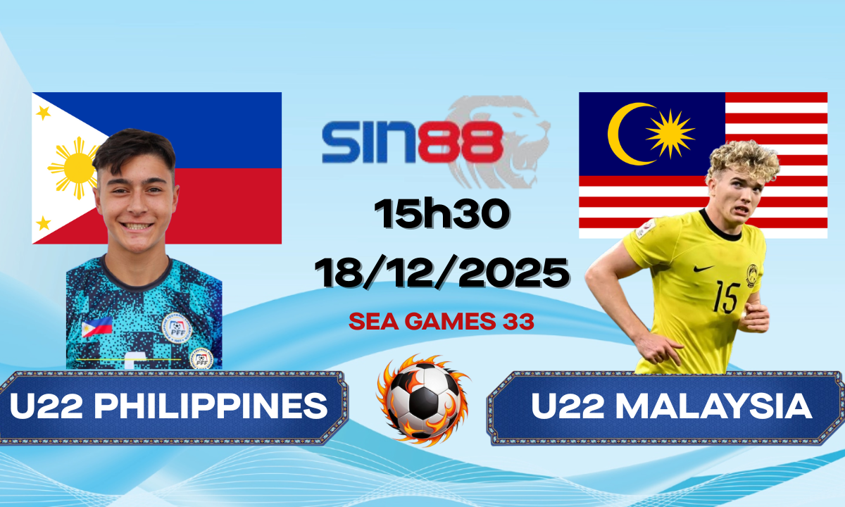 Soi kèo bóng đá U22 Philippines - U22 Malaysia 15h30 ngày 18/12/2025 - SEA Games 33