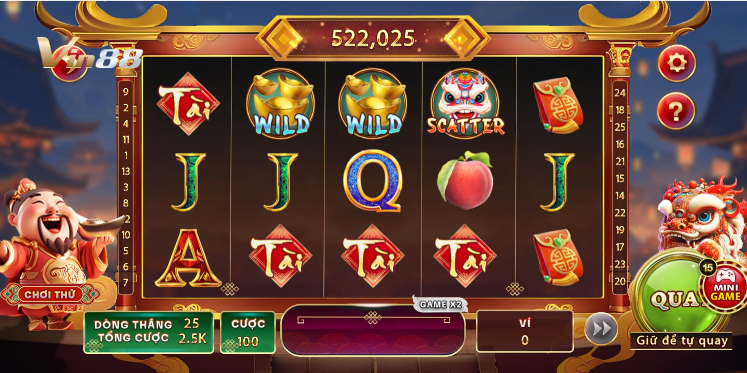 Ưu tiên các game có tỷ lệ chiến thắng lớn