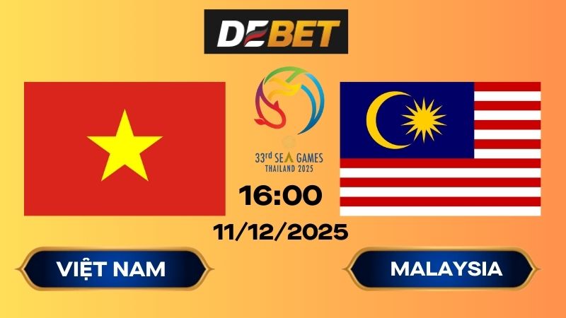 Soi kèo Việt Nam vs Malaysia 16h00 11/12/2025 – Sea Games 33