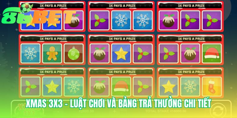 Luật chơi Xmas 3x3 giải thích cơ chế 9 ô quay độc đáo