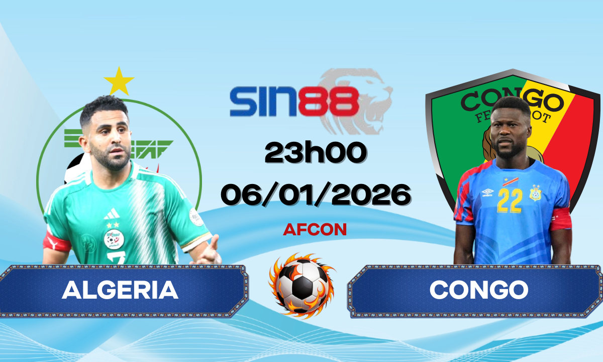 Soi kèo bóng đá Algeria - Congo 23h00 ngày 06/01/2026 - AFCON