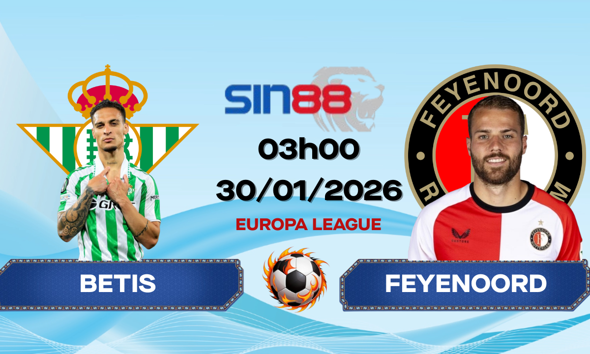 Soi kèo bóng đá Betis – Feyenoord 03h00 ngày 30/01/2026 – Europa League