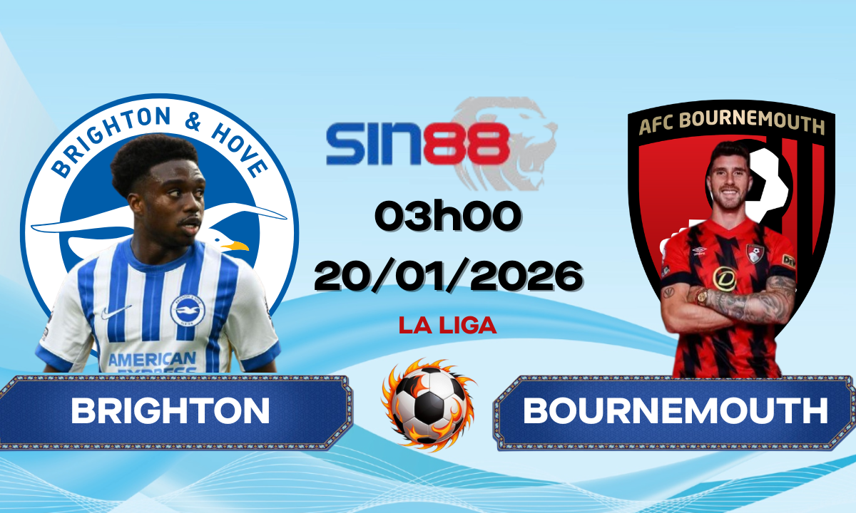 Soi kèo bóng đá Brighton – Bournemouth 03h00 ngày 20/01/2026 – Ngoại hạng Anh