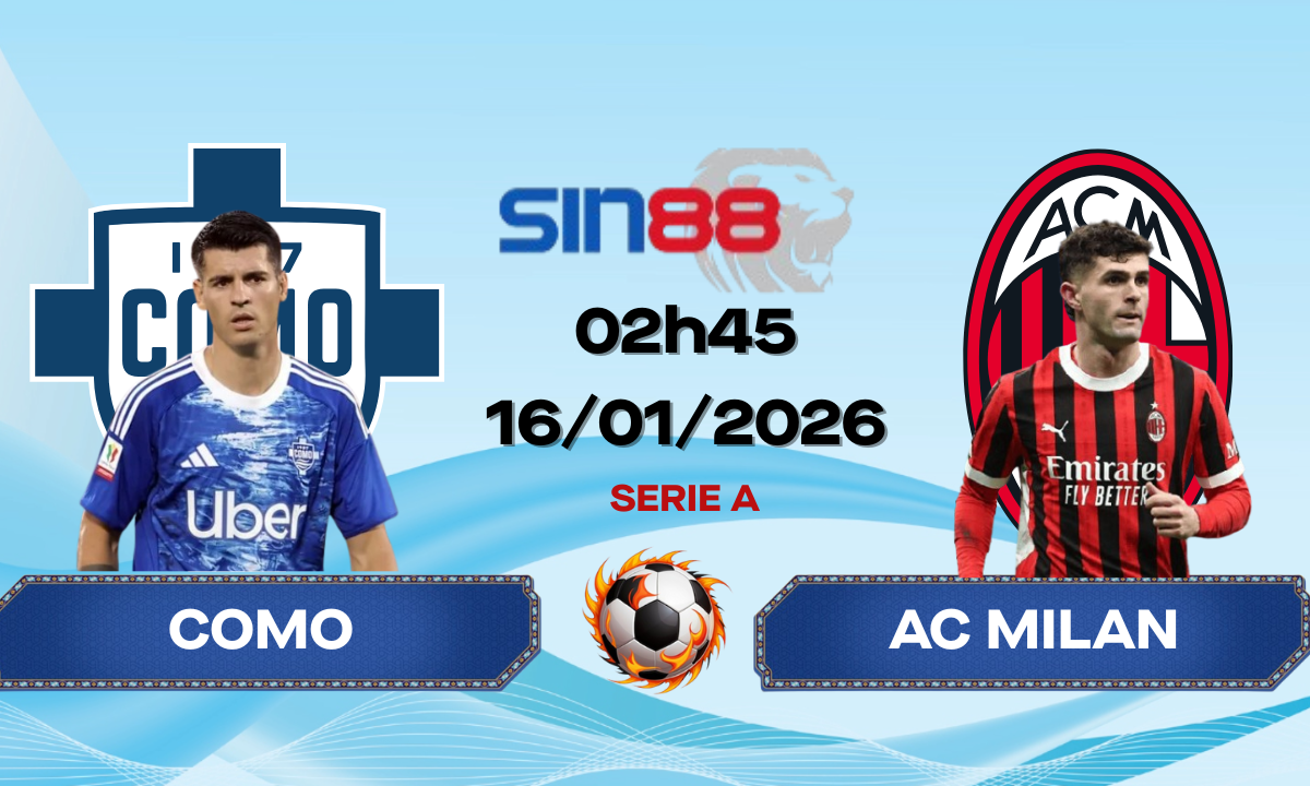 Soi kèo bóng đá Como – AC Milan 02h45 ngày 16/01/2026 – Serie A
