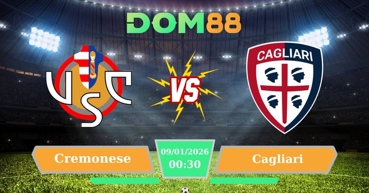Soi Kèo Cremonese Vs Cagliari Ngày 09/01/2026