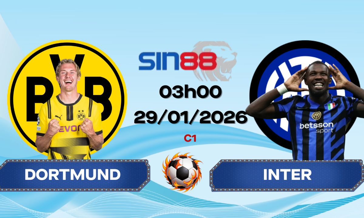 Soi kèo bóng đá Dortmund – Inter 03h00 ngày 29/01/2026 – Champions League