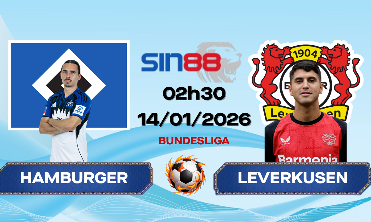 Soi kèo bóng đá Hamburger SV – Bayer Leverkusen 02h30 ngày 14/01/2026 – Bundesliga
