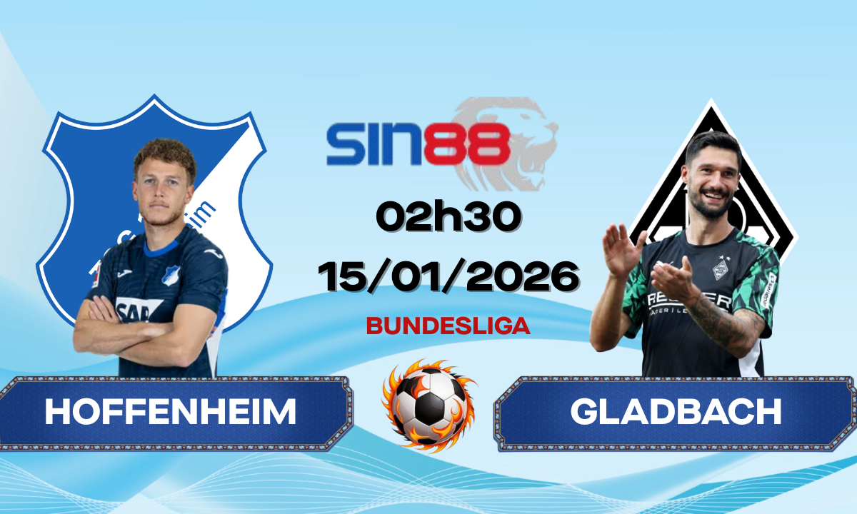 Soi kèo bóng đá Hoffenheim – Monchengladbach 02h30 ngày 15/01/2026 – Bundesliga