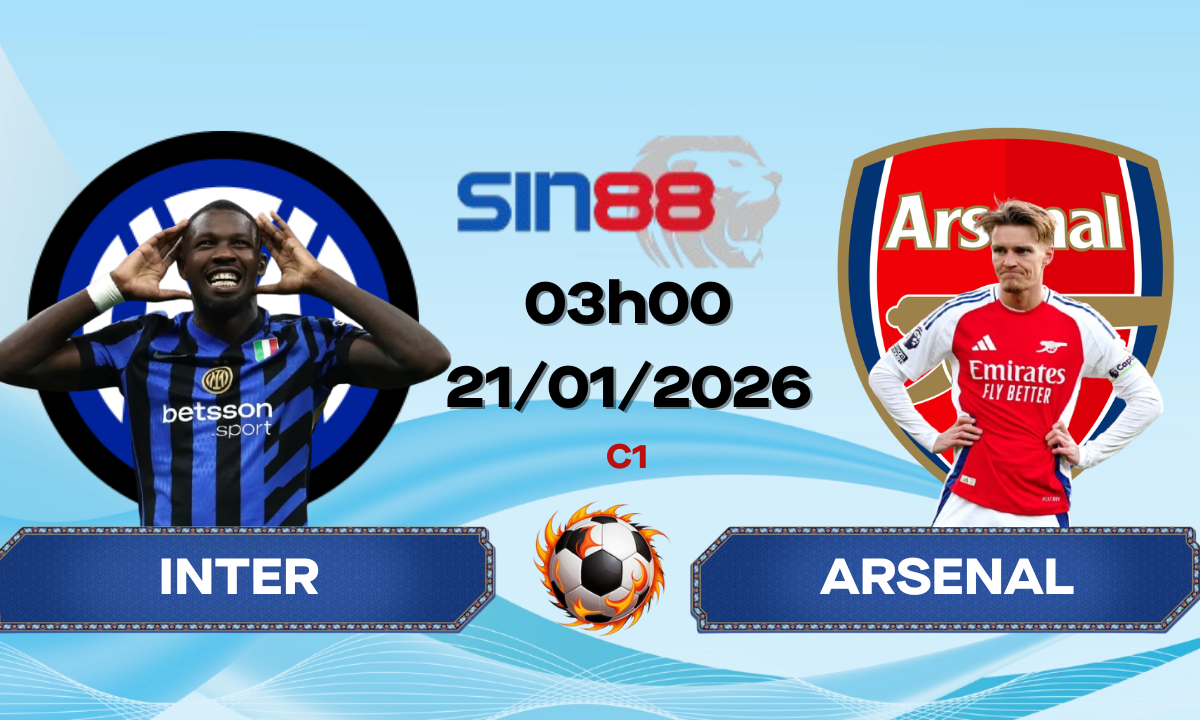 Soi kèo bóng đá Inter – Arsenal 03h00 ngày 21/01/2026 – Champions League