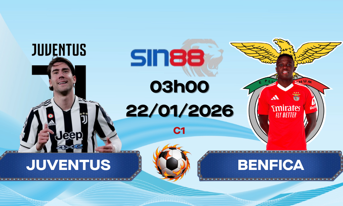 Soi kèo bóng đá Juventus - Benfica 03h00 ngày 22/01/2026 - Champions League