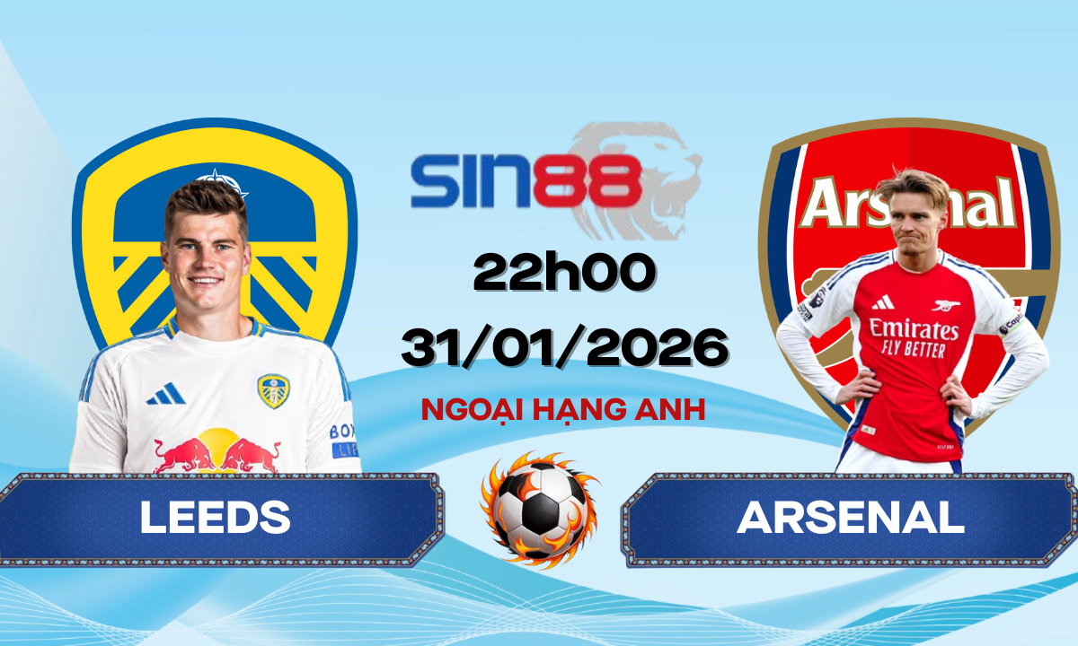 Soi kèo bóng đá Leeds – Arsenal 22h00 ngày 31/01/2026 – Ngoại hạng Anh