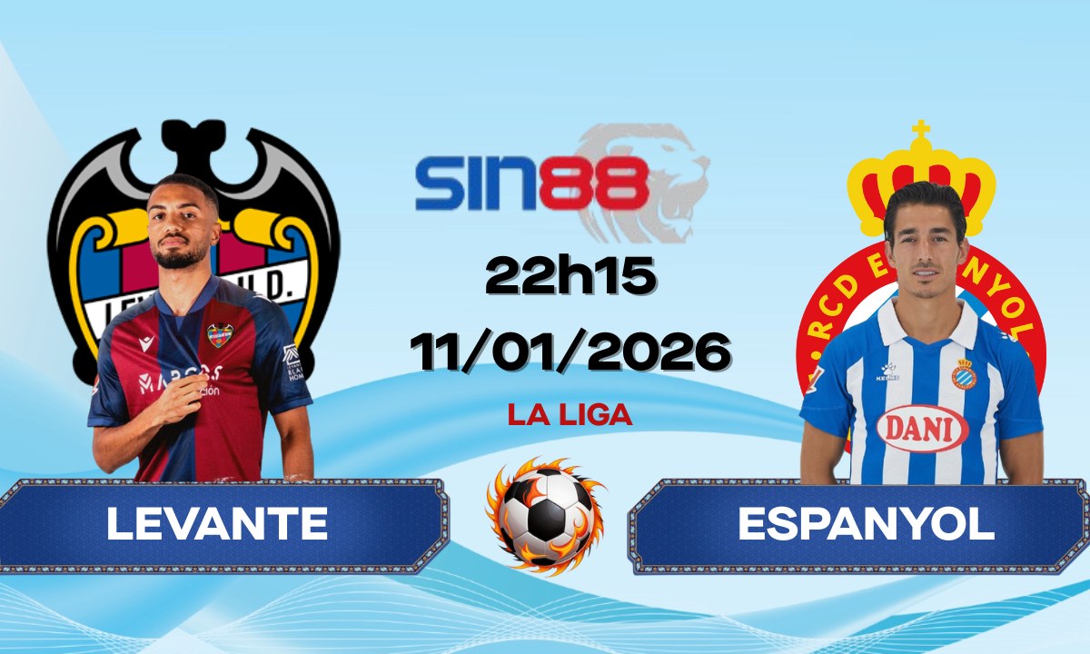 Soi kèo bóng đá Levante - Espanyol 22h15 ngày 11/01/2026 - La Liga