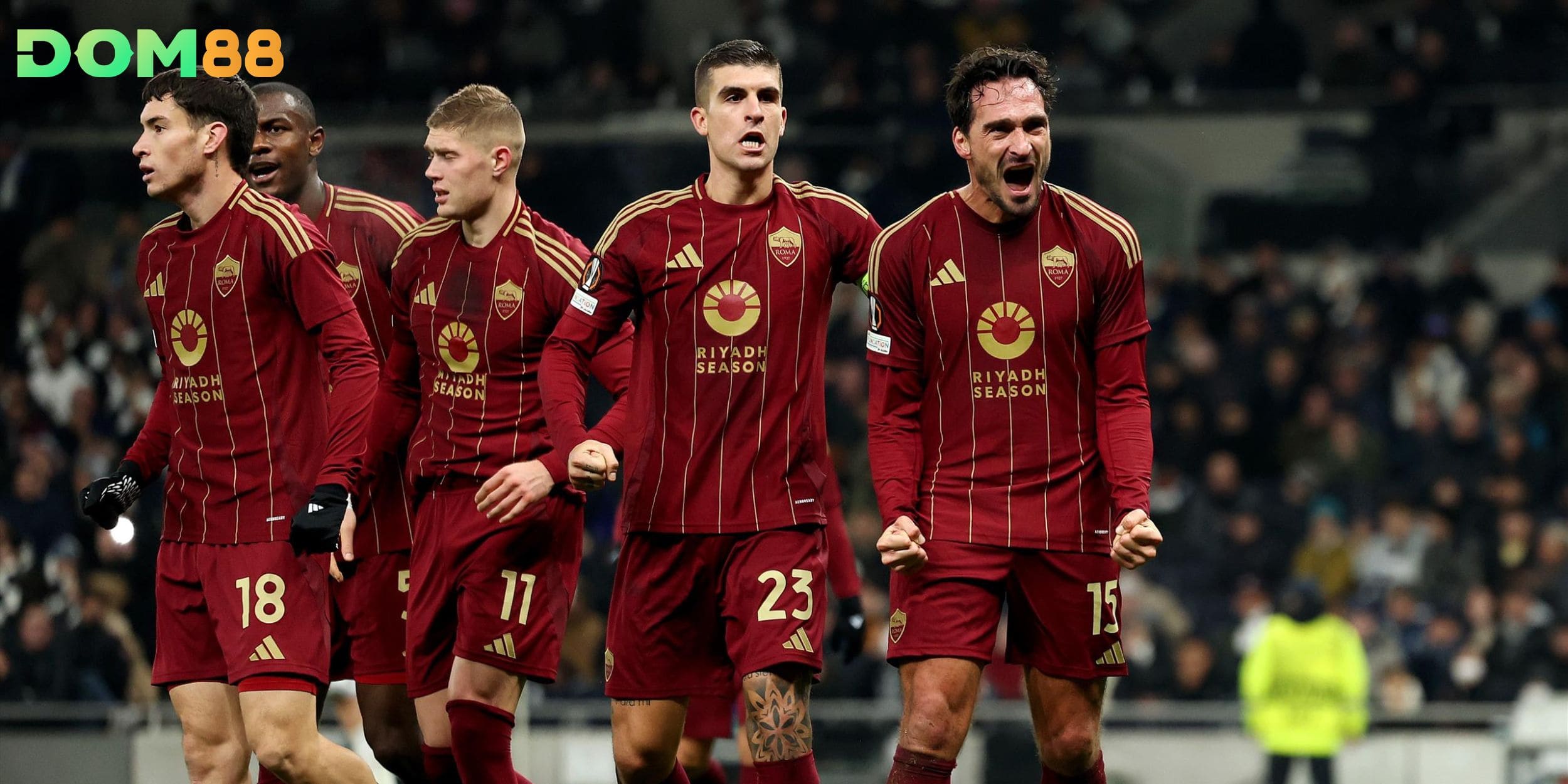 Roma duy trì vị trí top 5 Serie A nhờ hiệu suất thi đấu ổn định