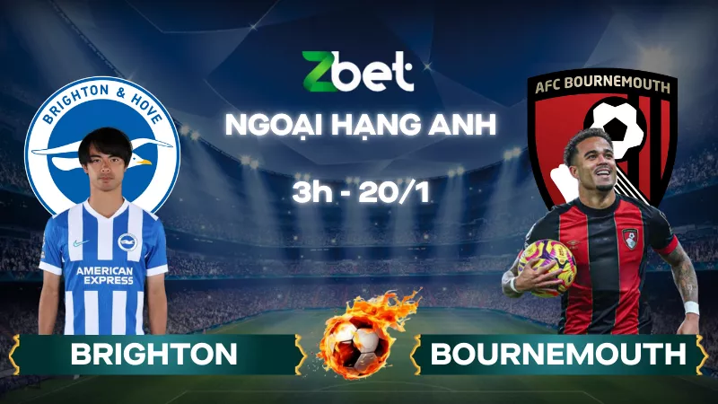 Nhận định soi kèo Brighton vs Bournemouth – 03h00 20/01/2026 – Ngoại hạng Anh
