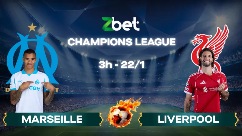 Nhận định soi kèo Marseille vs Liverpool – 03h00 22/01/2026 – Champions League